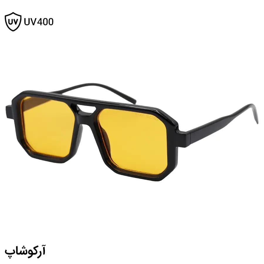 عینک دید در شب MARC JACOBS با فریم مربعی شکل، رنگ مشکی براق و لنز زرد مدل ZN3903