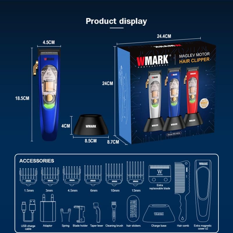 ماشین اصلاح حرفه ای دبلیو مارک مدل NG 9004 — تصویر ۲
