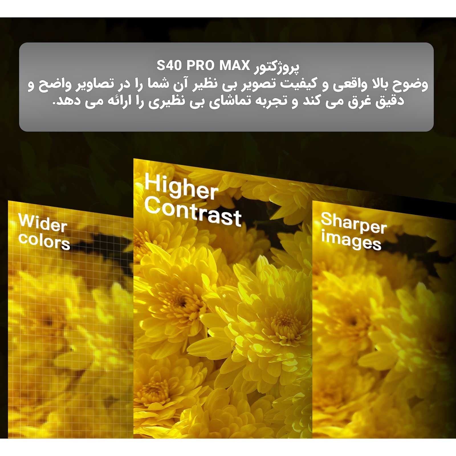 ویدئو پروژکتور گیمینگ مدل S40 Pro — تصویر ۵