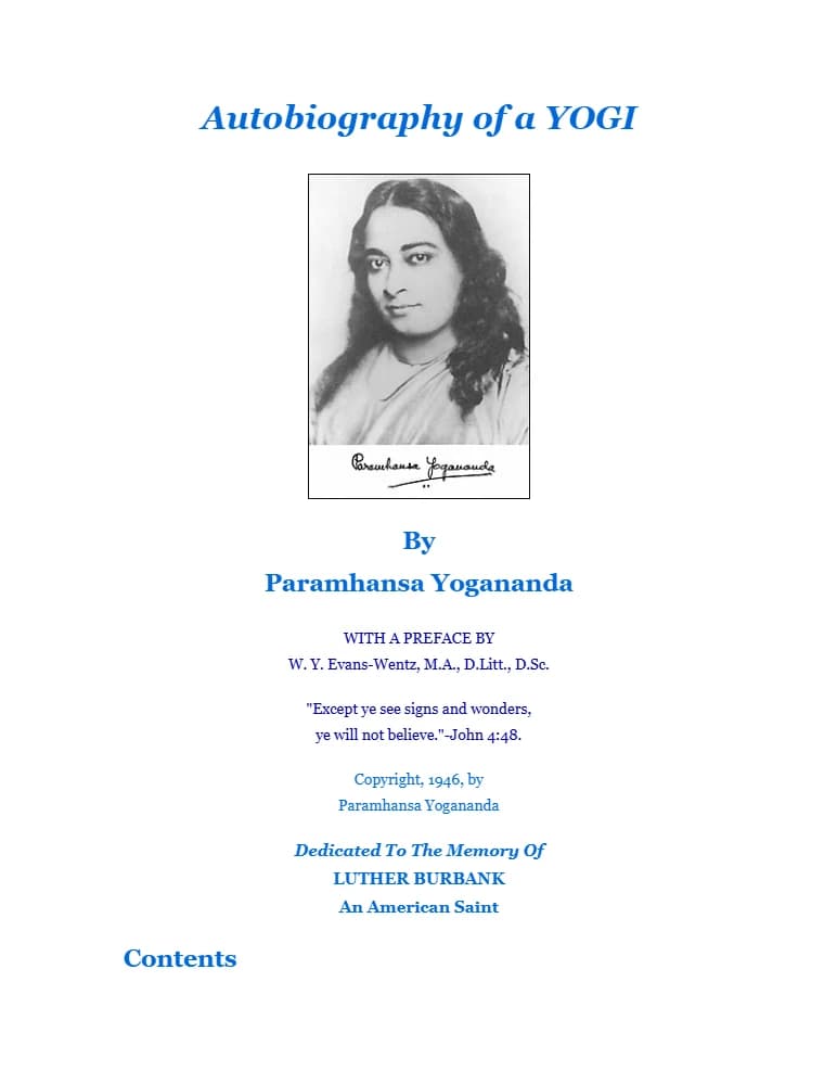 کتاب Autobiography of a Yogi (زندگینامه یک یوگی) نسخه انگلیسی PDF | پاراماهانسا یوگاناندا