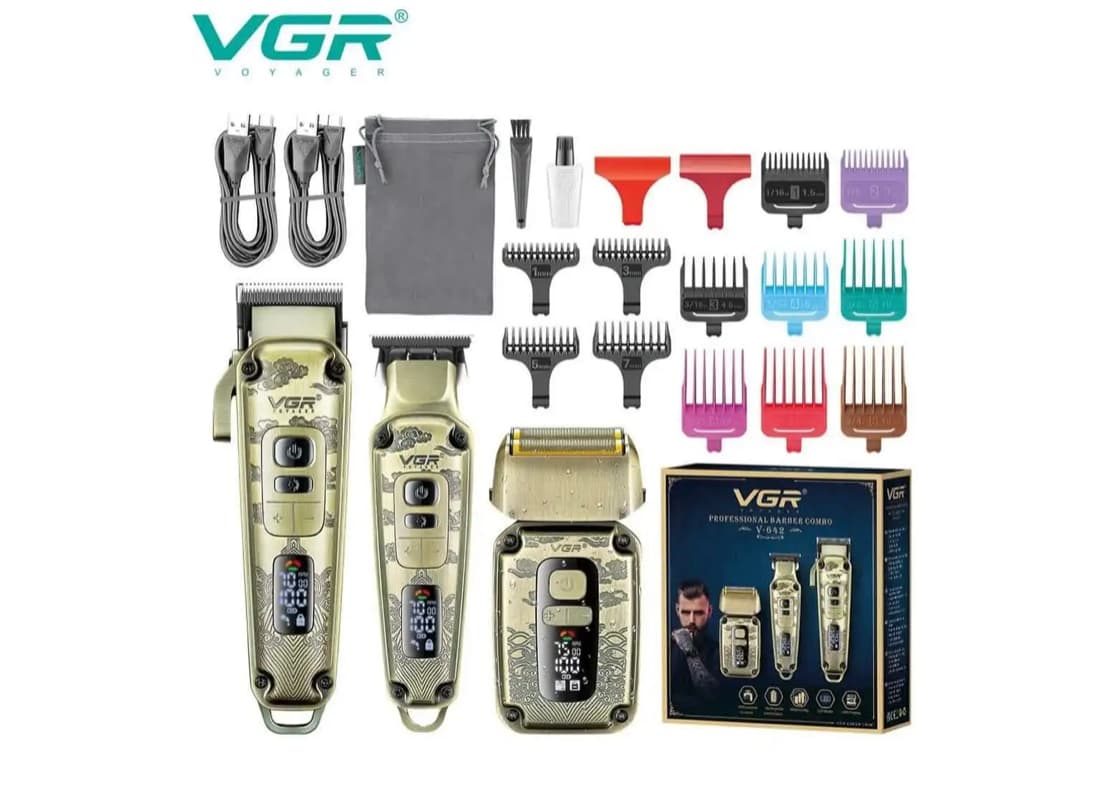 ست ماشین اصلاح سه کاره وی جی آر مدل V-642 — تصویر ۴