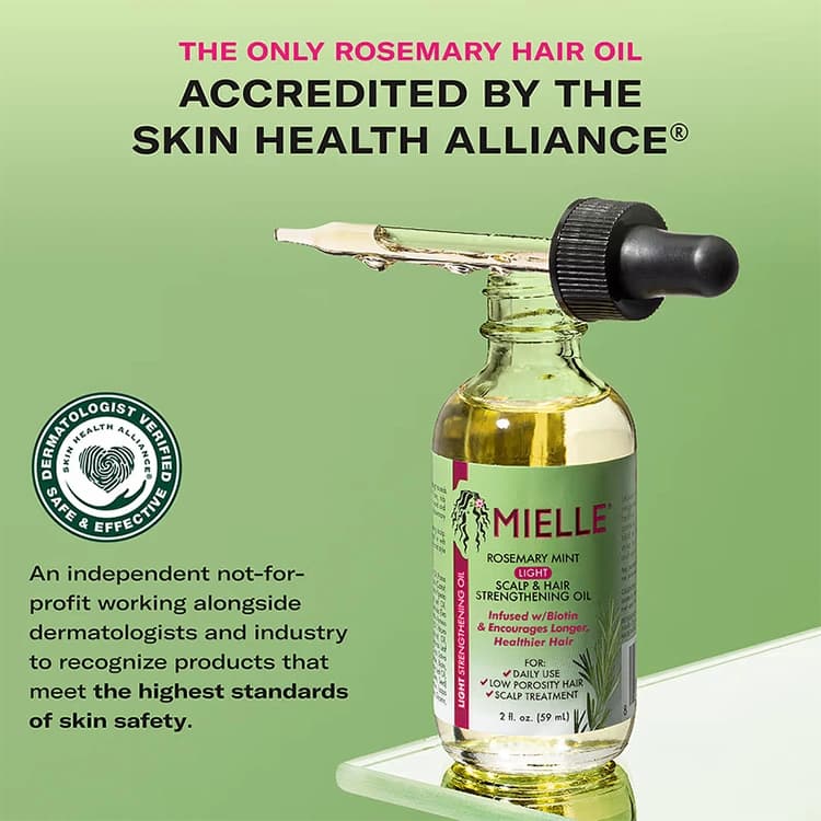 روغن مو Mielle مدل Rosemary Mint Light حجم 59 میلی لیتر — تصویر ۳