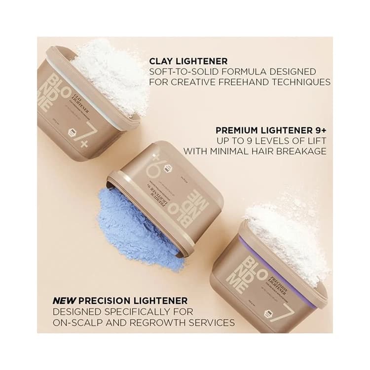 پودر دکلره BlondMe مدل Premium Lightener 9 Plus وزن 450 گرم — تصویر ۵