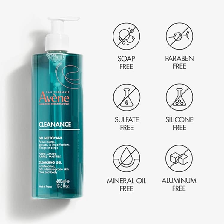 ژل شوینده صورت Avene مدل Cleanance حجم 400 میلی لیتر — تصویر ۸