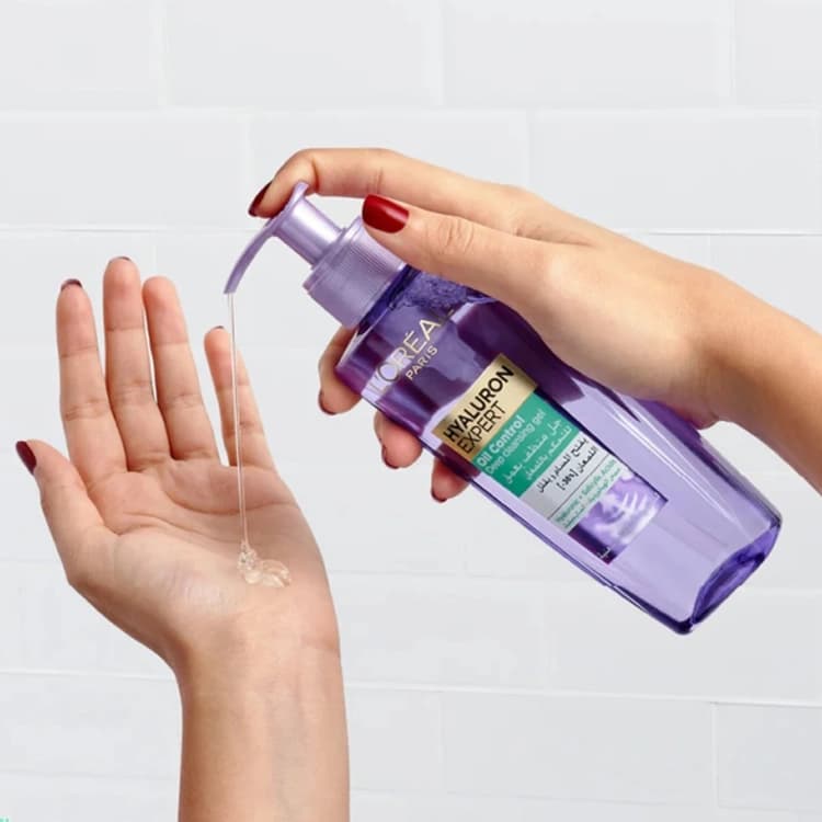 ژل شوینده صورت Loreal مدل Hyaluron Expert حجم 200 میلی لیتر — تصویر ۴