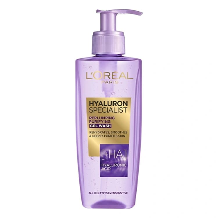 ژل شوینده صورت Loreal مدل Hyaluron Expert حجم 200 میلی لیتر