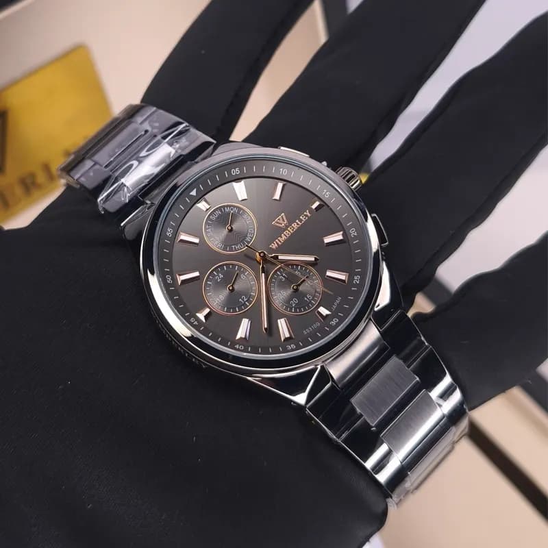ساعت مچی ست ویمبرلی آمریکا اورجینال نوک مدادی رزگلد مدل WB-SS310P (سه موتوره) — تصویر ۴