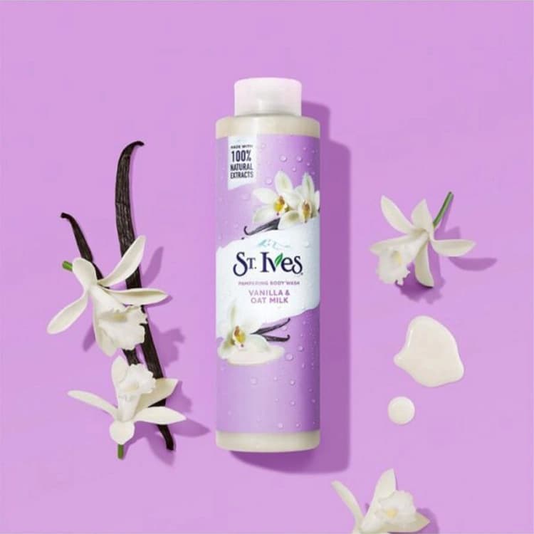 شامپو بدن St Ives مدل Vanila and Oat Milk حجم 650 میلی لیتر — تصویر ۲