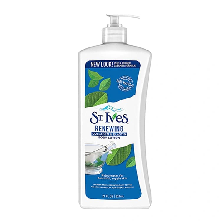 لوسیون بدن St Ives مدل Renewing Collagen and Elastin حجم 621 میلی لیتر