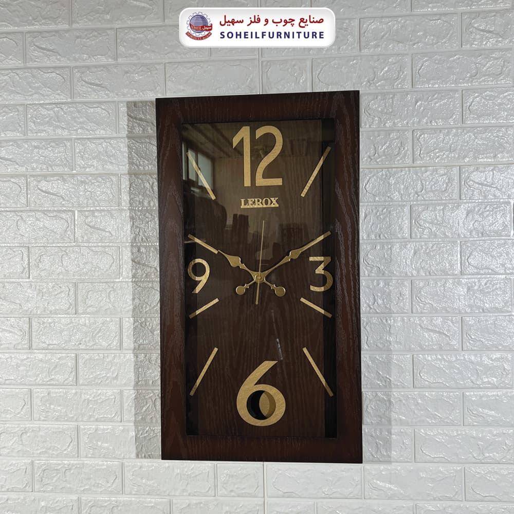 ساعت دیواری چوبی پاندولی سایز بزرگ مدل 4002 سهیل (ساعت دیواری مستطیل) — تصویر ۵