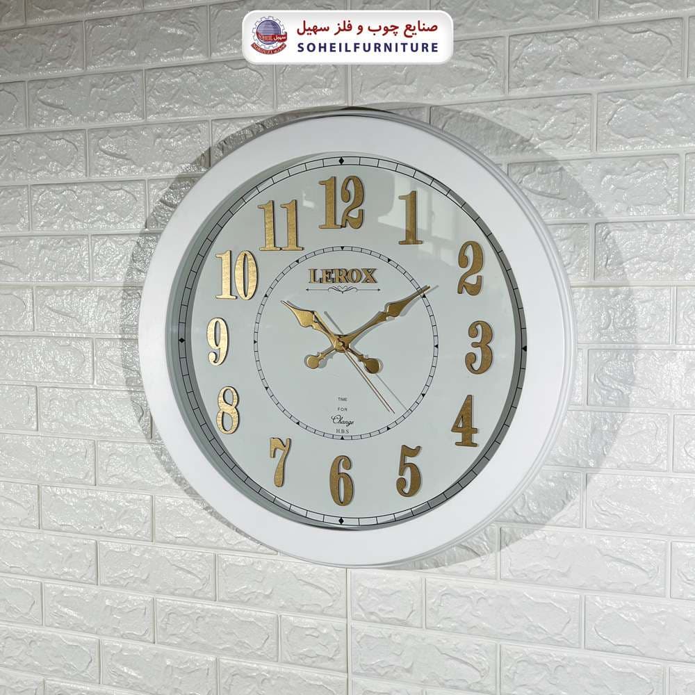 ساعت دیواری چوبی روستیک خاص مدل 6012-6009 سهیل (ساعت دیواری با اعداد لاتین) — تصویر ۵