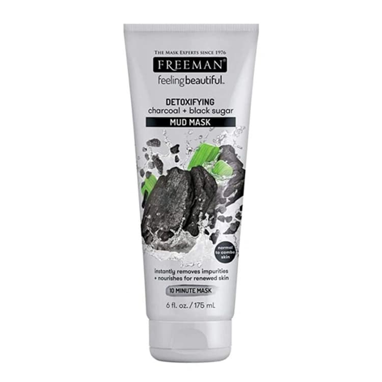 ماسک صورت Freeman مدل Detoxifying Charcoal Plus Black Sugar حجم 175 میلی لیتر