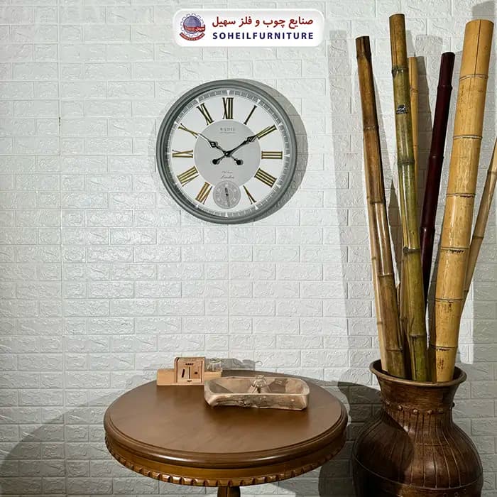 ساعت دیواری چوبی مدل والتر Walther 6011 — تصویر ۲