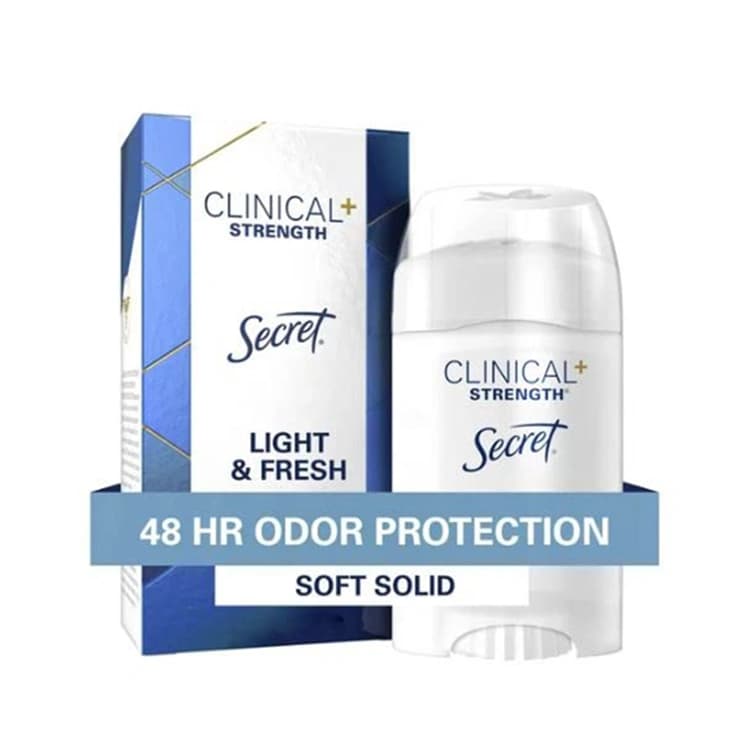 مام ضد تعریق Secret مدل Clinical Strength Light and Fresh — تصویر ۲