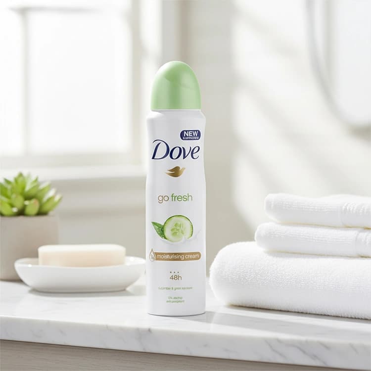 اسپری ضد تعریق Dove مدل Go Fresh Cucmber and Green Tea حجم 250 میلی لیتر — تصویر ۳