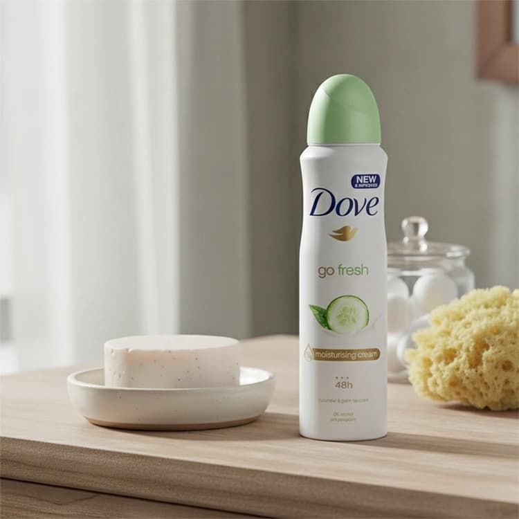 اسپری ضد تعریق Dove مدل Go Fresh Cucmber and Green Tea حجم 250 میلی لیتر — تصویر ۲