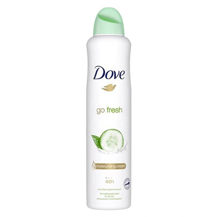 اسپری ضد تعریق Dove مدل Go Fresh Cucmber and Green Tea حجم 250 میلی لیتر