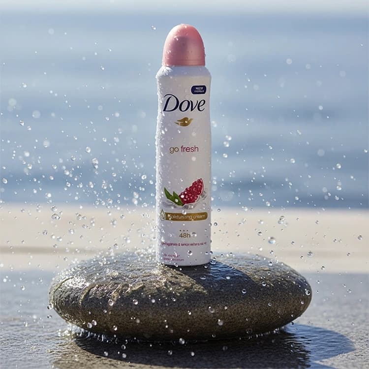 اسپری ضد تعریق Dove مدل Go Fresh Pomegranate and Lemon حجم 150 میلی لیتر — تصویر ۴