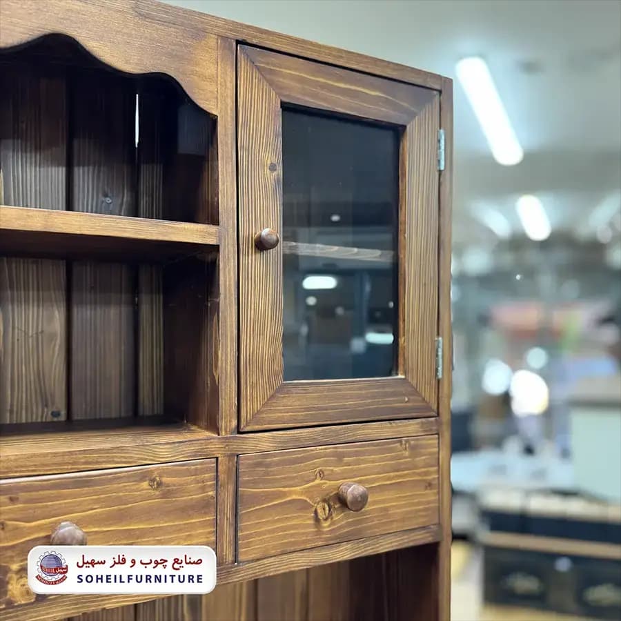 کافی بار مینیمال تمام چوب گردویی سهیل — تصویر ۷