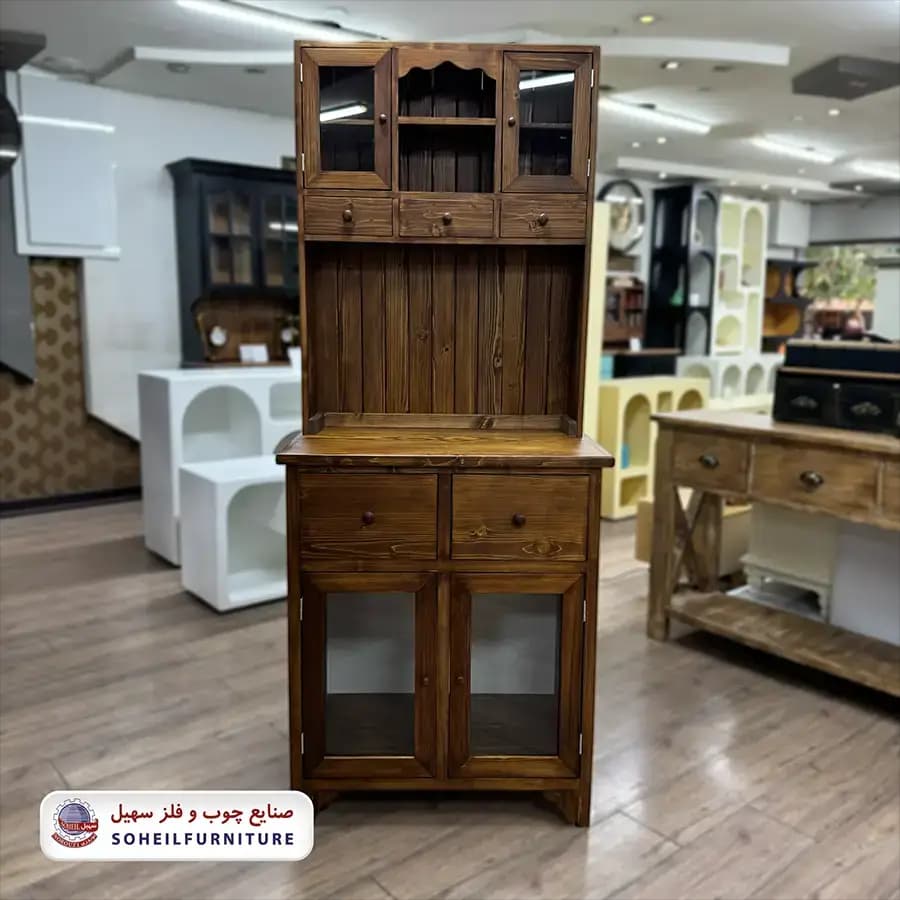 کافی بار مینیمال تمام چوب گردویی سهیل — تصویر ۳