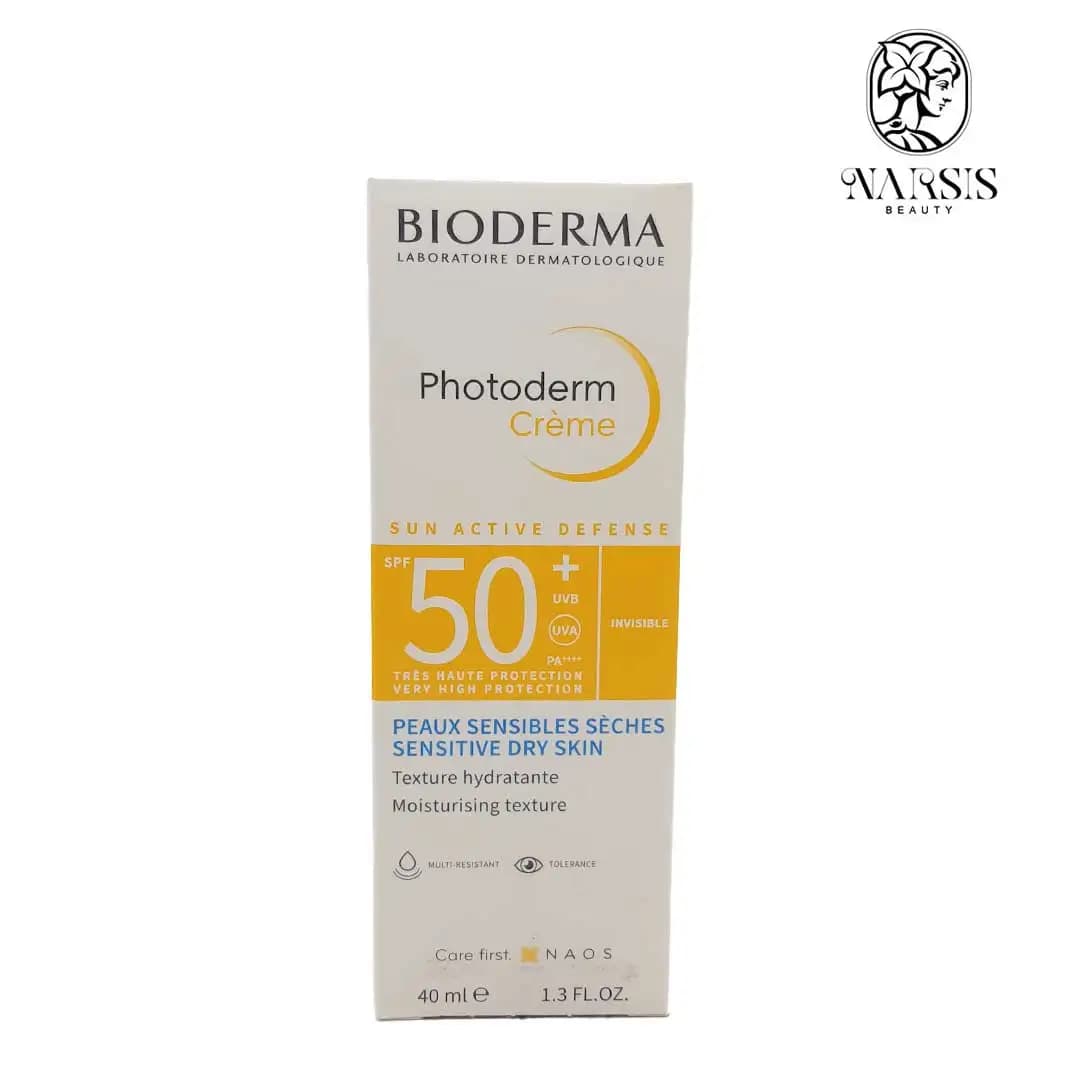 کرم ضد آفتاب فوتودرم کرم بایودرما بی رنگ | bioderma creme — تصویر ۴