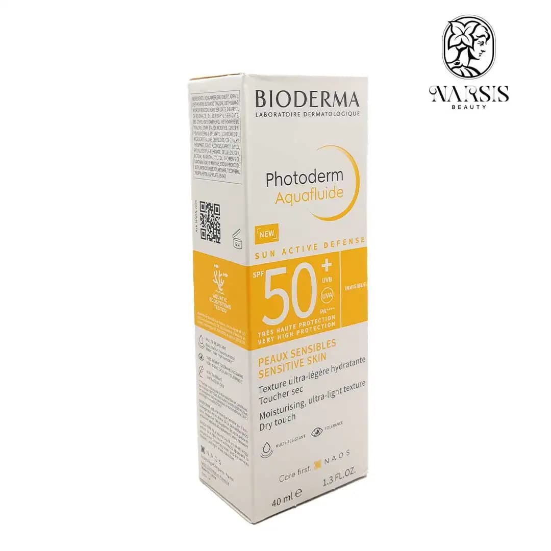 کرم ضد آفتاب آکوا فلوئیدی بایودرما بی رنگ | bioderma aquafluide — تصویر ۲
