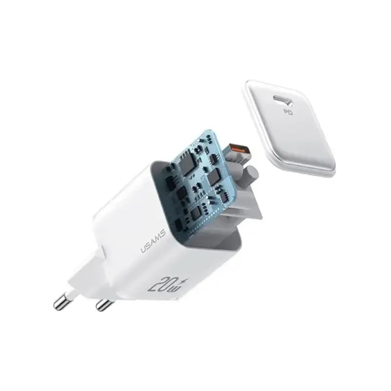 شارژر دیواری یوسمز مدل USAMS XFK US-CC124 با توان 20 وات — تصویر ۳