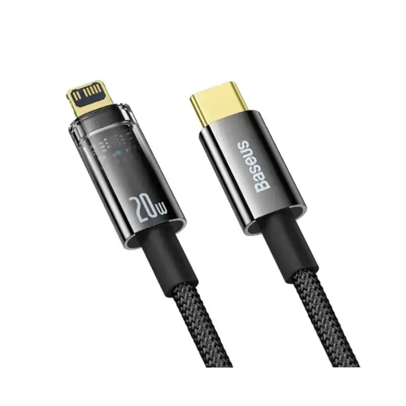 کابل شارژ iP به Type-C باسئوس مدل Explorer Series Auto Power-Off با طول 2 متر 20 وات — تصویر ۳