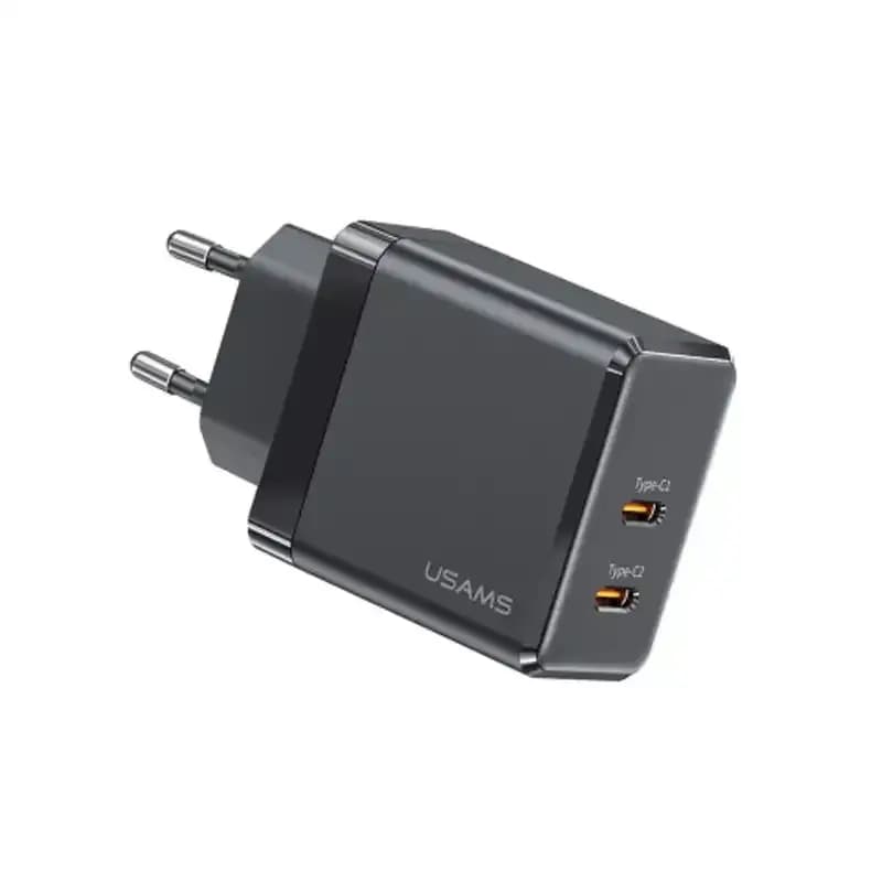 شارژر یوسمز مدل USAMS US-CC172 Gan Fast Charger Dual Type-C Ports — تصویر ۵