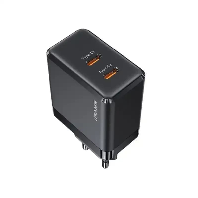 شارژر یوسمز مدل USAMS US-CC172 Gan Fast Charger Dual Type-C Ports — تصویر ۴