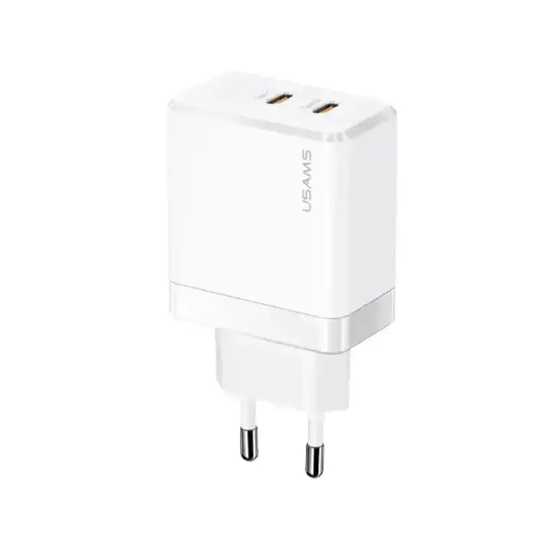 شارژر یوسمز مدل USAMS US-CC172 Gan Fast Charger Dual Type-C Ports — تصویر ۲