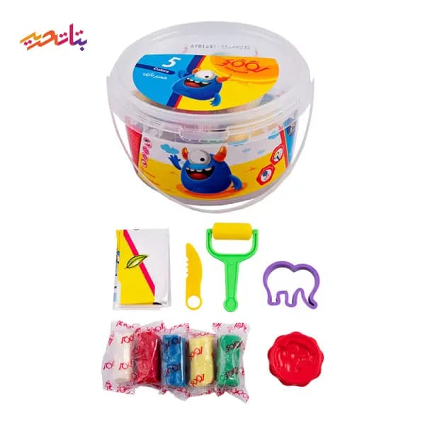 لوکی خمیر سطلی 5 رنگ