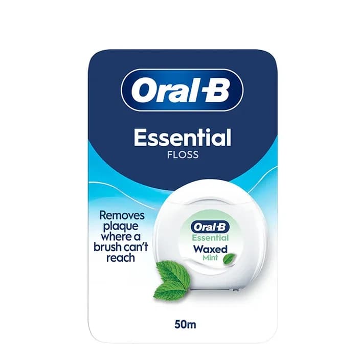 نخ دندان مومی نعنایی اورال‌بی ۵۰ متری Oral-B Essential Waxed Mint