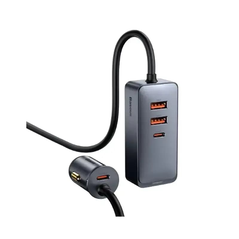 هاب شارژر فندکی باسئوس مدل Together PPS Multi 2U+2C با توان 120 وات — تصویر ۴
