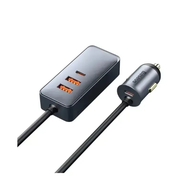هاب شارژر فندکی باسئوس مدل Together PPS Multi 2U+2C با توان 120 وات — تصویر ۲