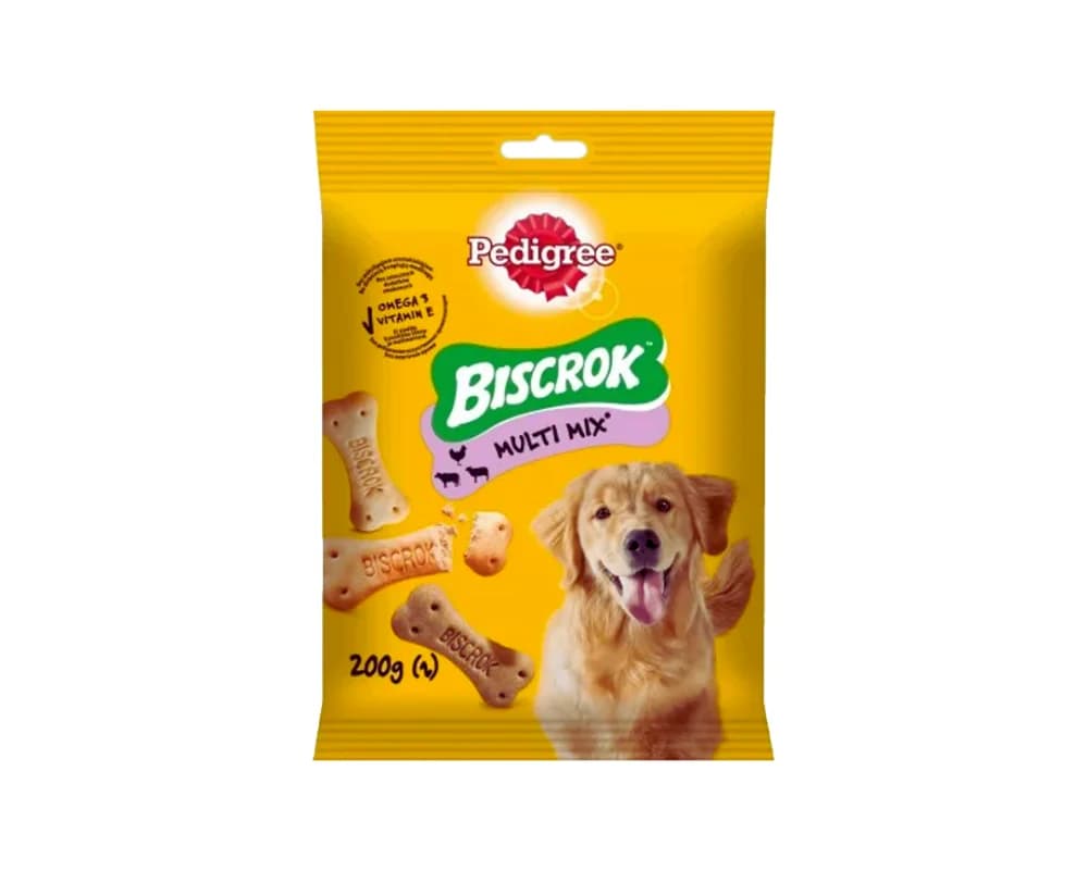 تشویقی سگ پدیگری بیسکوراک 200 گرمی | Pedigree Biscroc