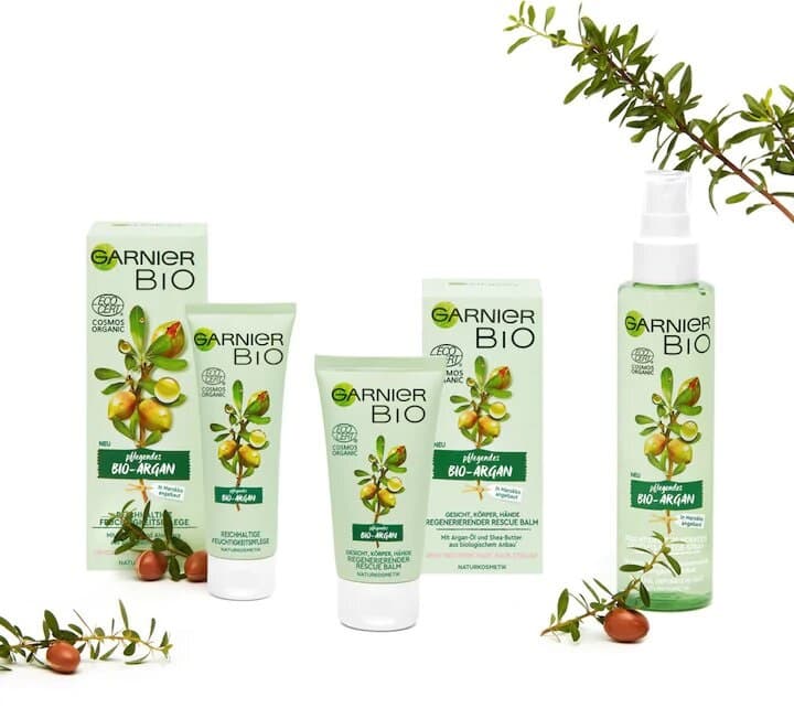بالم مرطوب و نرم کننده روغن آرگان گارنیر اصل | هیدراته کننده و مغذی پوست خشک بدن | 50 میل — تصویر ۳