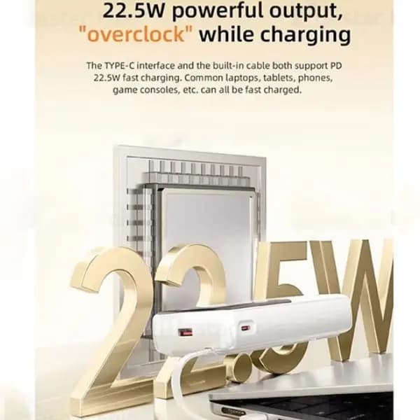 پاوربانک 20000 هزار 22.5 وات اوی مدل Awei P57K Fast Charging 22.5W — تصویر ۴
