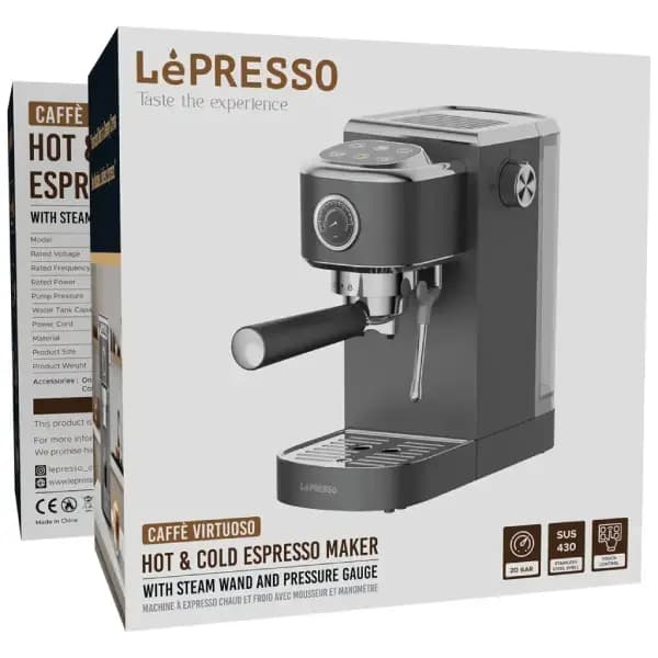 دستگاه اسپرسو ساز گرم و سرد مجهز به نازل بخار و فشارسنج لپرسو مدل LePresso Hot & Cold Espresso Maker with Steam Wand and Pressure Gauge — تصویر ۷