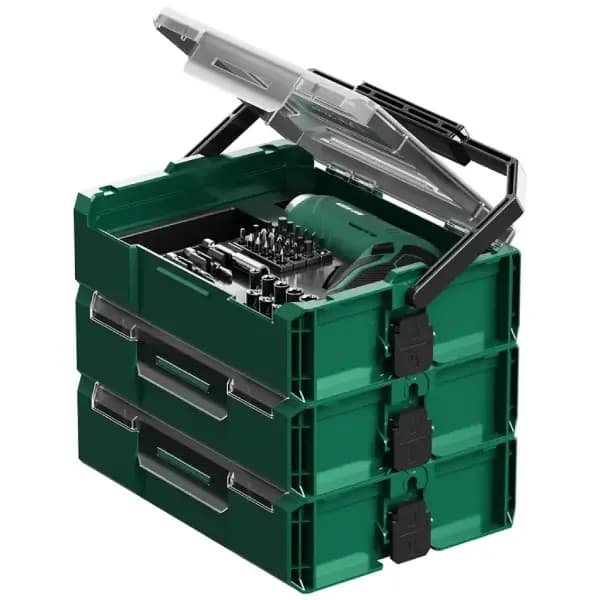 مجموعه ابزار 213 تکه شارژی گرین لاین مدل Green Lion GTS-700 Tool Kit Set