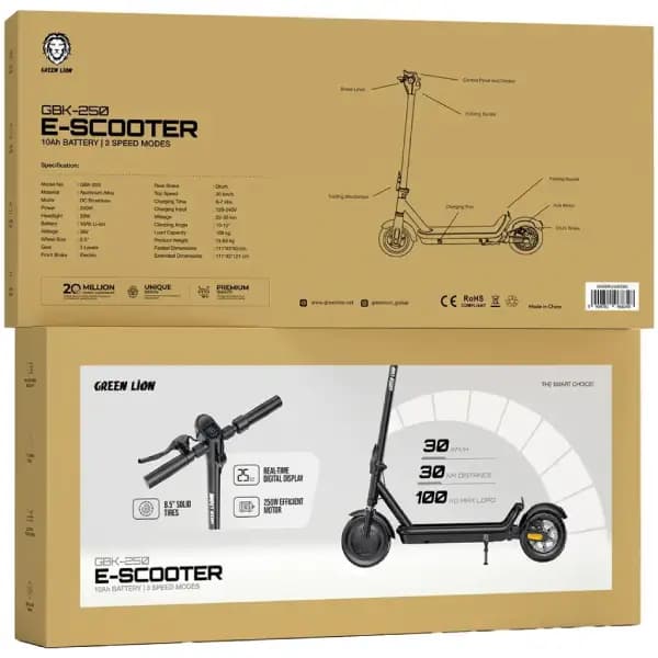 اسکوتر برقی گرین لاین مدل Green Lion GBK-250 E-Scooter — تصویر ۵