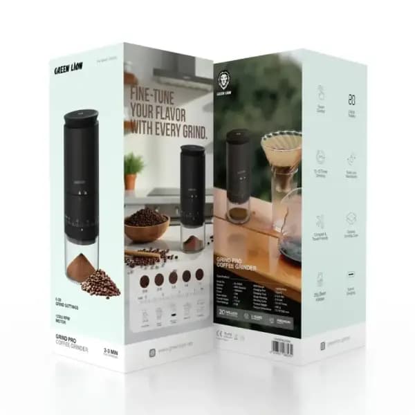 آسیاب قهوه قابل حمل شارژی گرین لاین مدل Green Lion Grind Pro Coffee Grinder-Rechargeable — تصویر ۷