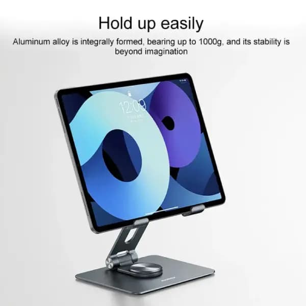 هولدر و نگهدارنده تبلت فلزی تاشو با چرخش 360 درجه مومکس مدل Momax Tablet Stand 360-degree KH8 — تصویر ۴