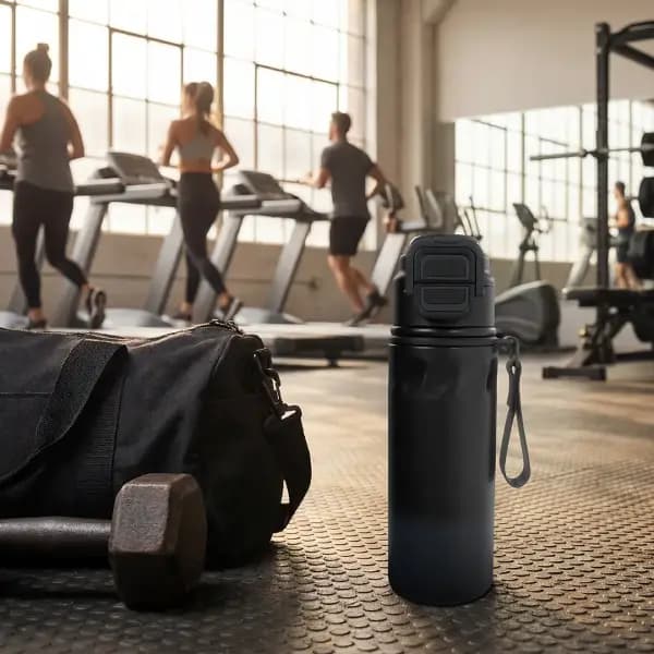 قمقمه ورزشی به همراه بند حمل پرودو مدل Porodo Lifestyle Powersip Sports Water Bottle with Strap Handle — تصویر ۳