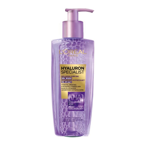 ژل شستشوی صورت لورال Loreal اصل مدل hyaluron specialist با حجم 200 میل