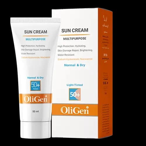 ضد آفتاب رنگی پوست خشک الی ژن +SPF50