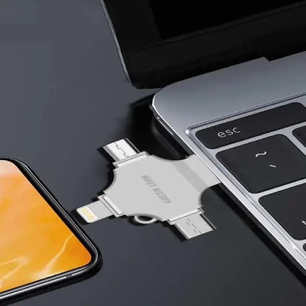 فلش مموری ۴ در ۱ ظرفیت ۲۵۶ گیگابایت گرین لاین مدل Green Lion 4-in-1 USB Flash Drive 256GB — تصویر ۳