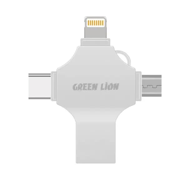 فلش مموری ۴ در ۱ ظرفیت ۲۵۶ گیگابایت گرین لاین مدل Green Lion 4-in-1 USB Flash Drive 256GB — تصویر ۲
