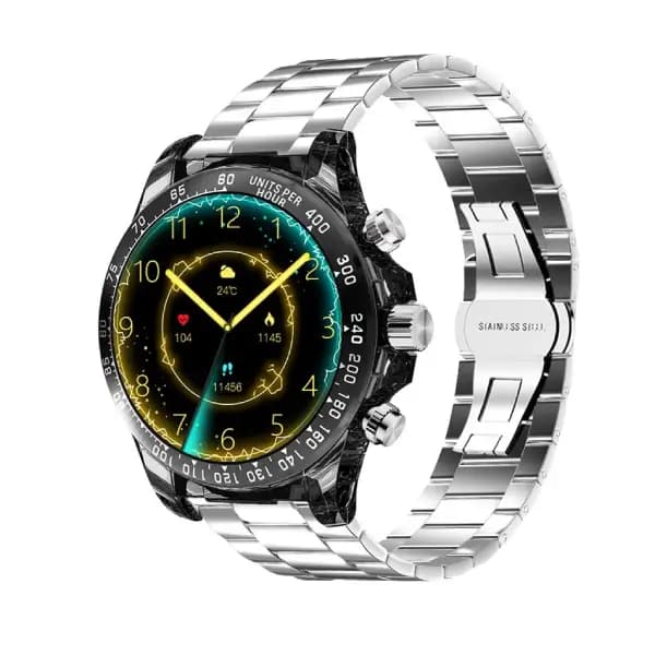 ساعت هوشمند با بند فلزی و سیلیکونی پرودو مدل Porodo RAYTONA Smart Watch With Silicone And Metal Strap — تصویر ۲