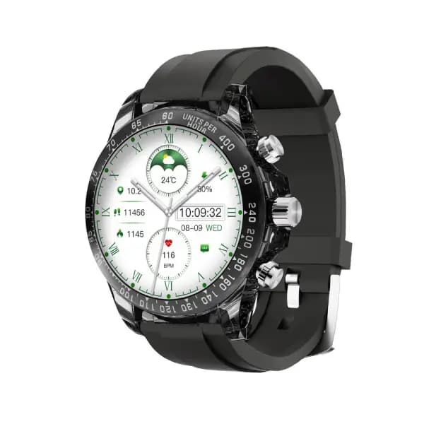 ساعت هوشمند با بند فلزی و سیلیکونی پرودو مدل Porodo RAYTONA Smart Watch With Silicone And Metal Strap